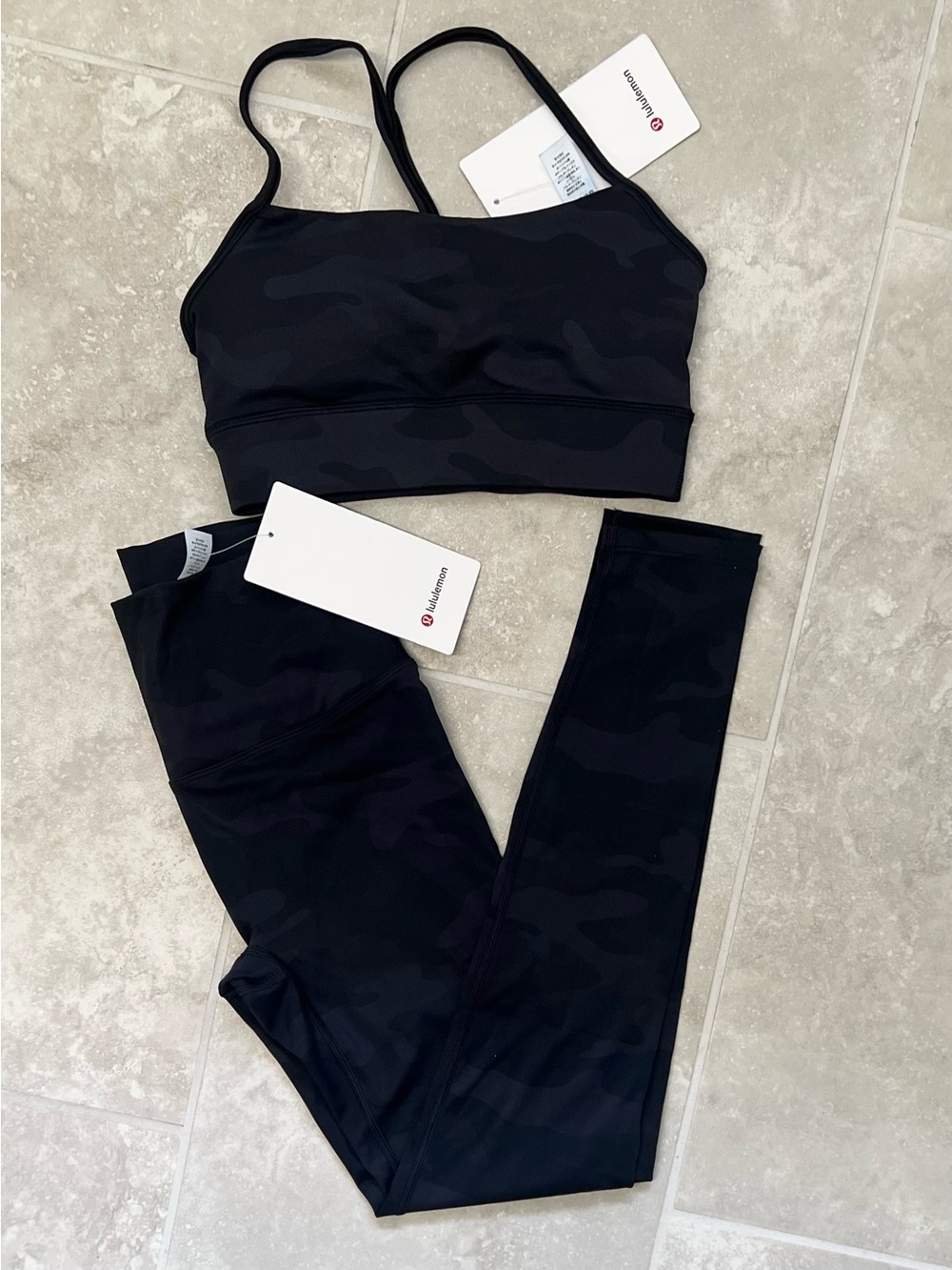 NWT lululemon Formation Camo Matching Set Align 25” Leggings Bra Size 2